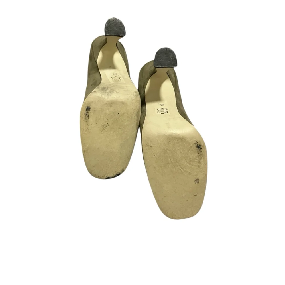 bp Olive Green Mary Jane Heels